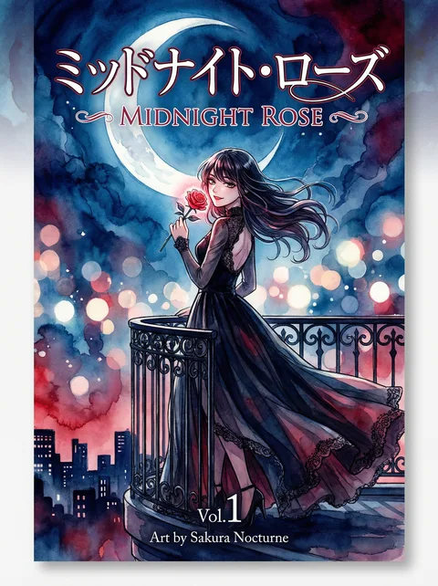 羞羞漫画 - 新作漫画《午夜玫瑰》封面